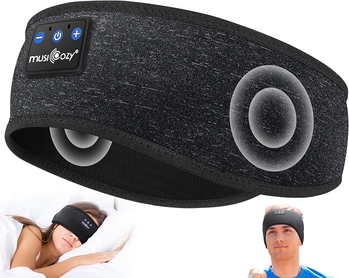 MUSICOZY Sleep Headphones Bluetooth 5.4 Headband, Wireless Earphones Music by MUSICOZY