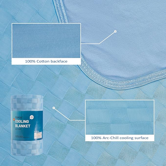 Topcee Cooling Blanket, Summer Cooling Blankets - Image 5
