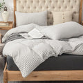 PURE ERA Jersey Knit Duvet Cover Set 100% T-Shirt Heather Cotton Super Soft by PUREERA