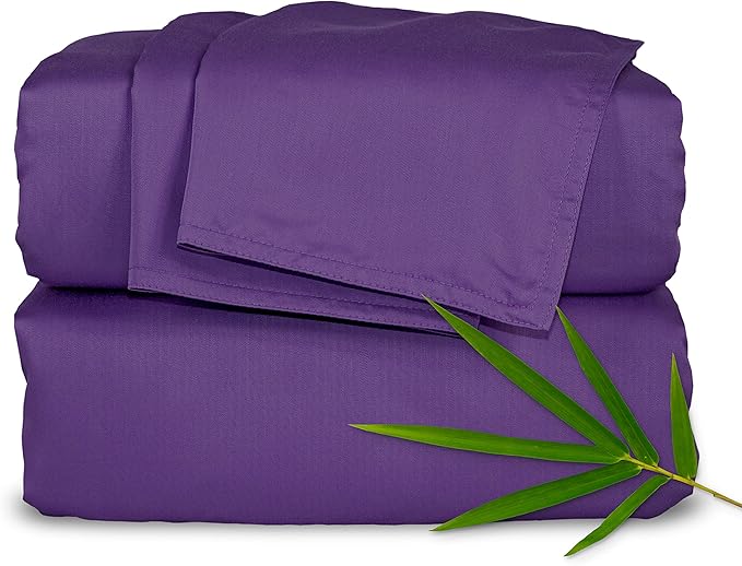 Pure Bamboo Queen Sheets, Genuine 100% Organic Viscose Derived from Bamboo Bed by PureBamboo