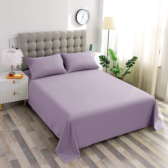 Sfoothome King Lavender Fitted Sheet Only, Wrinkle Free - Image 5