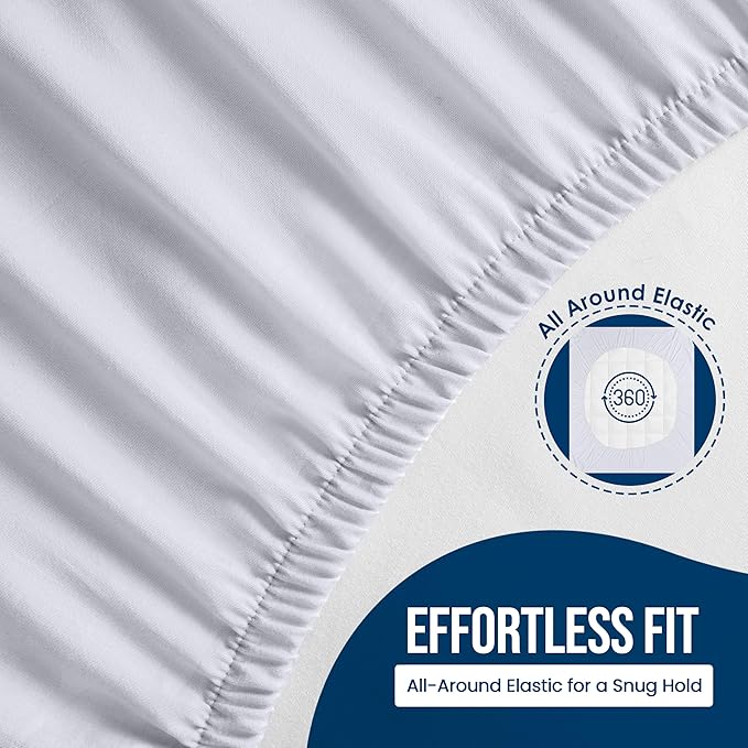 King Size Mattress Protector Waterproof 2 Pack, Premium 200 GSM Terry Mattress - Image 4
