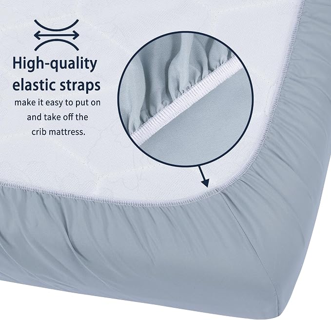 Pack and Play Sheets Fitted, 2 Pack Pack n Play Sheets - Image 5