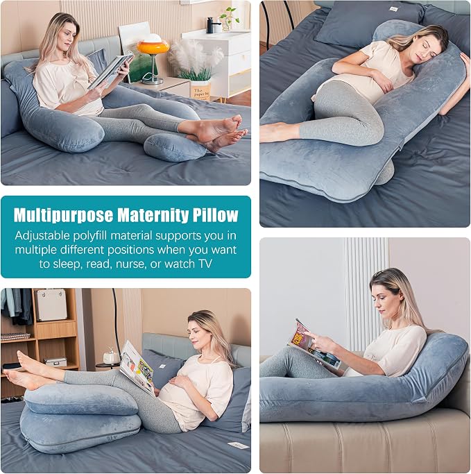 Cute Castle Pregnancy Pillows, Soft U-Shape Maternity Pillow - Image 7