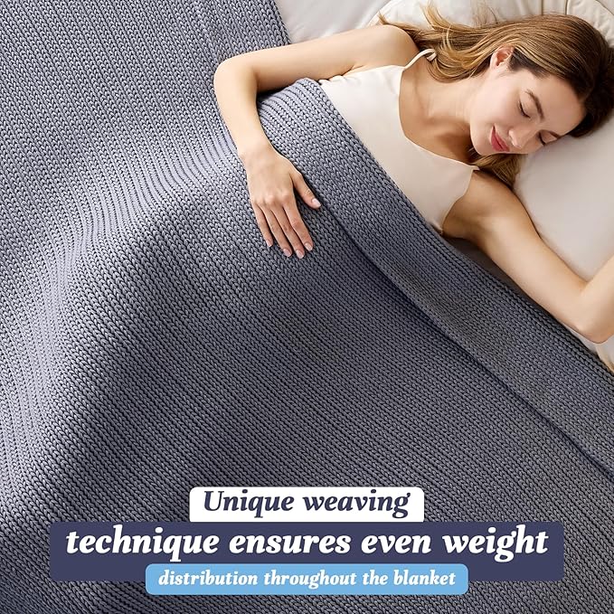 Guohaoi Knitted Weighted Blanket - Image 4