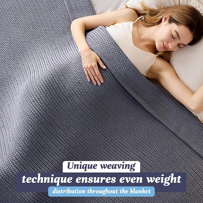 Guohaoi Knitted Weighted Blanket - Image 4