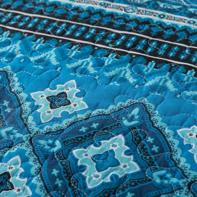 BEDIFANY Cotton Quilt King Size Sets, Lightweight King Bedspread Soft Quilted - Image 4