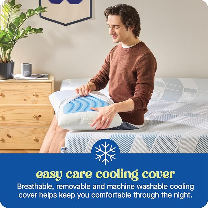 Sealy Dreamlife US Standard Size Memory Foam Cooling Pillow - Image 5