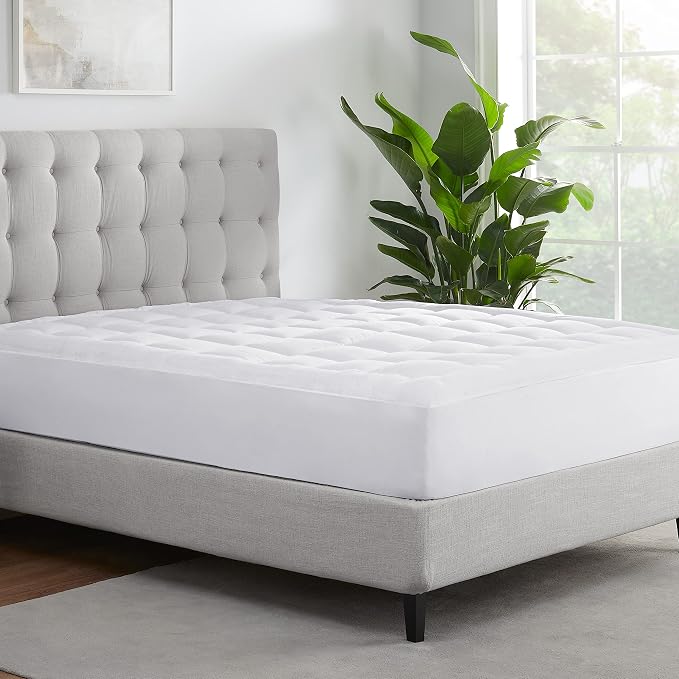 Serta ComfortSure Twin XL Mattress Cover, Fitted Pillow Top Mattress Pad - Image 2