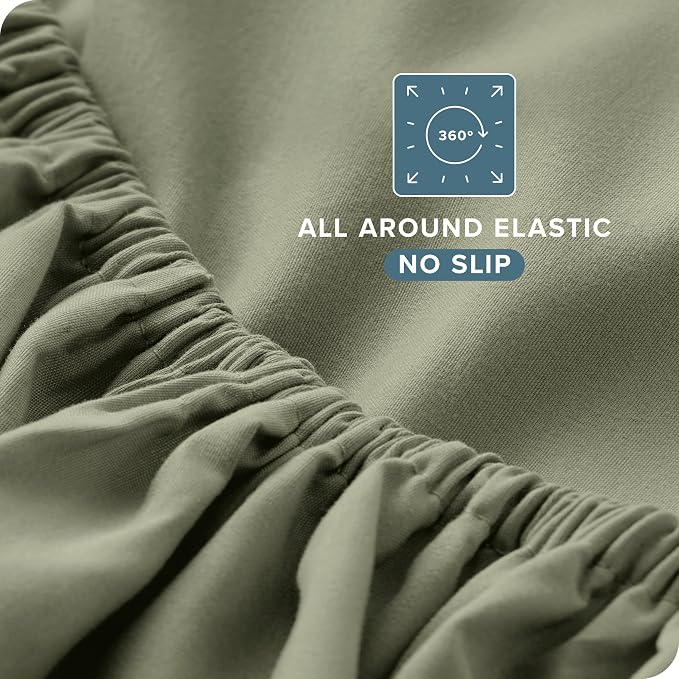 Bare Home Split Head Flex King Sheet Set - Image 7