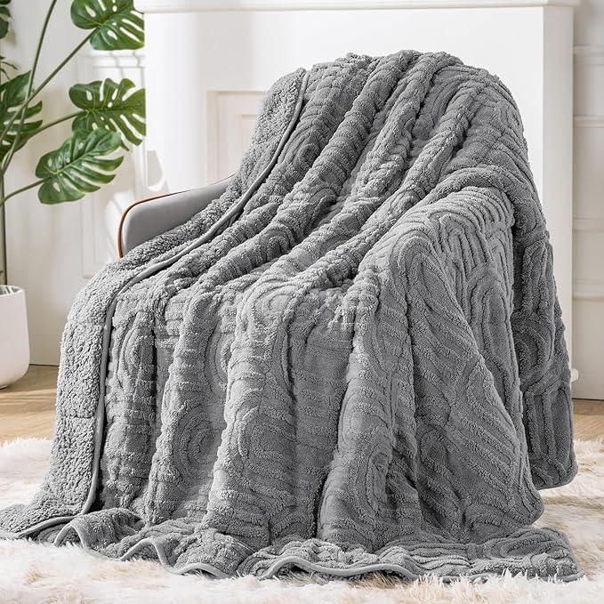 Sherpa Fleece Adult Weighted Blanket Great by EazfyPro