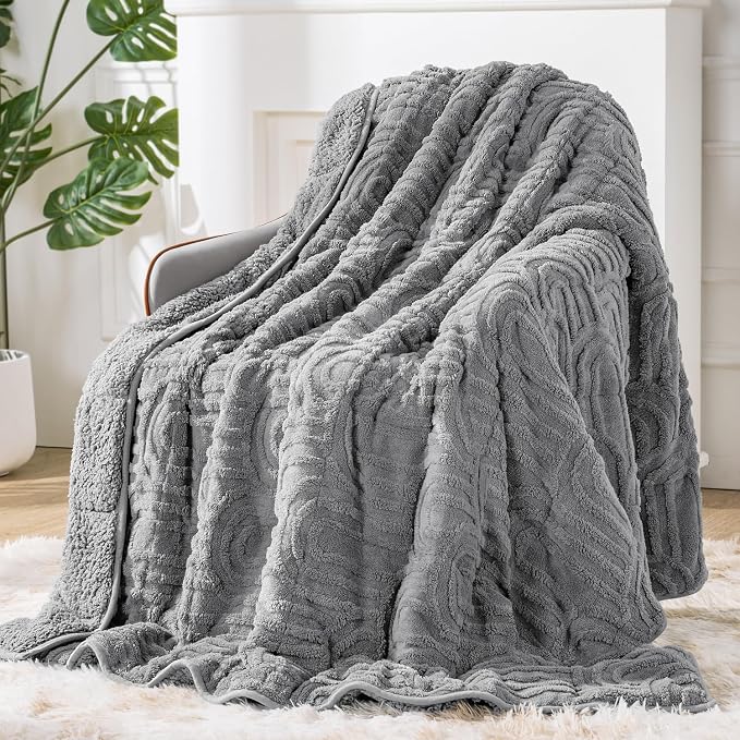 Sherpa Fleece Adult Weighted Blanket Great by EazfyPro