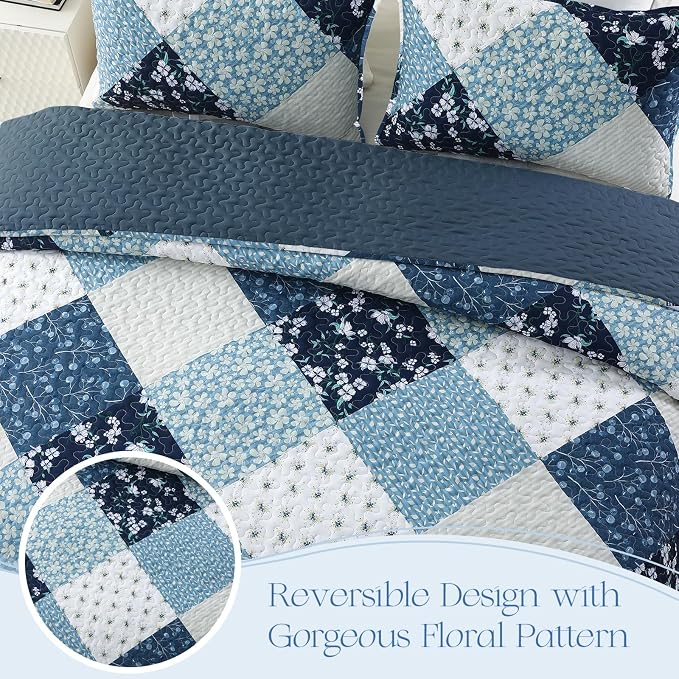Exclusivo Mezcla Reversible Boho Quilts King Size - Image 3