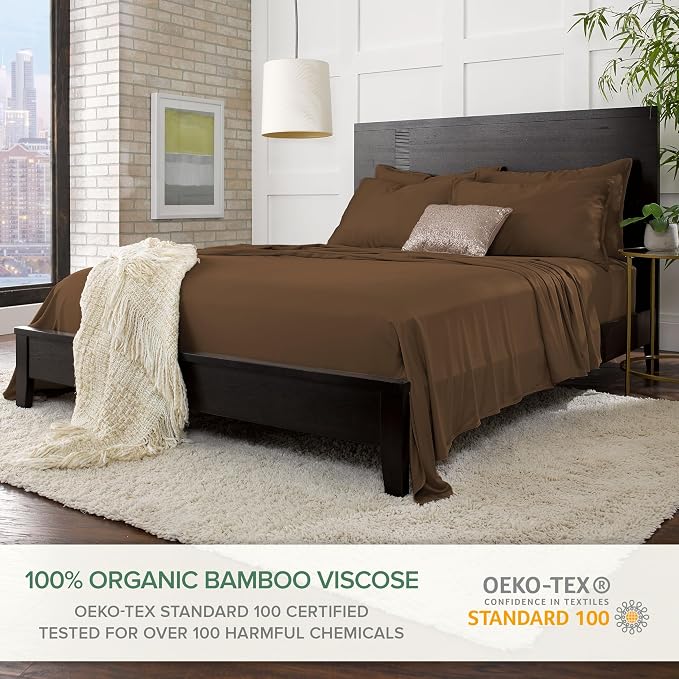 Pure Bamboo California King Sheets, Genuine 100% Organic Viscose Derived from - Image 2