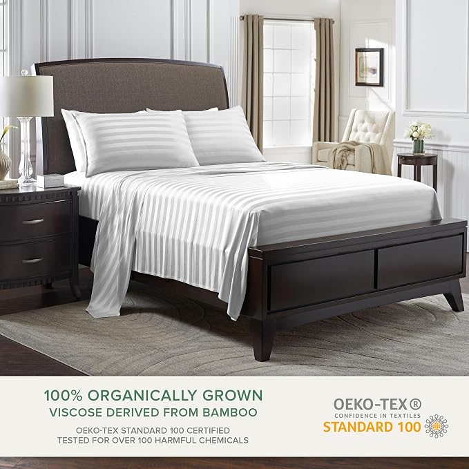 Queen Pillowcases by Pure Bamboo, Genuine 100% Organic Viscose Derived from - Image 3