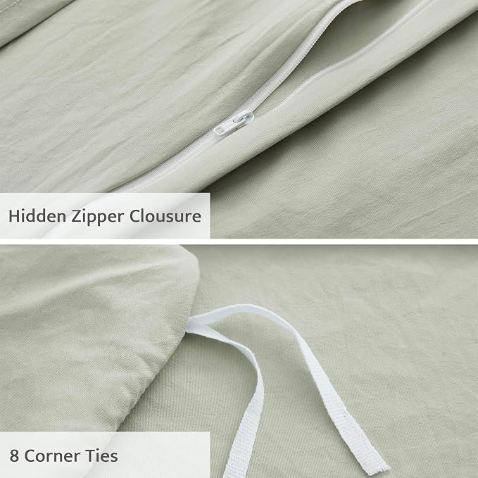 Oli Anderson Mist Sage Duvet Cover King Size - Image 4