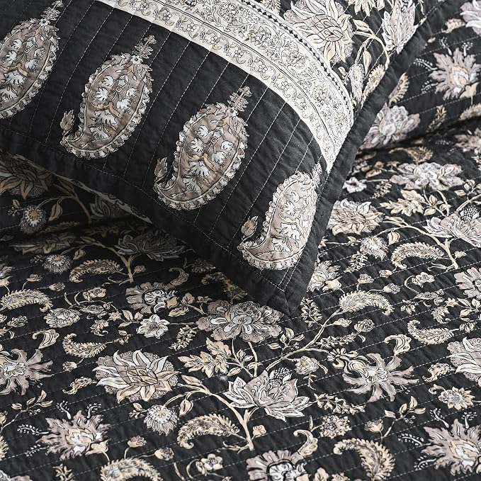 EverGrace Cotton Quilt Set Queen Size, 100% Cotton Reversible Lightweight - Image 7