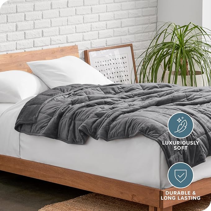 Bare Home Weighted Blanket Queen Size 17lb - Image 5