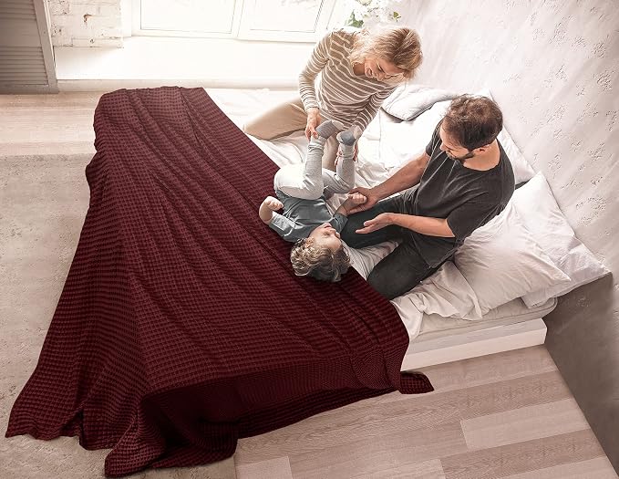 Utopia Bedding 100% Cotton Waffle Weave Blanket Twin Size - Image 7