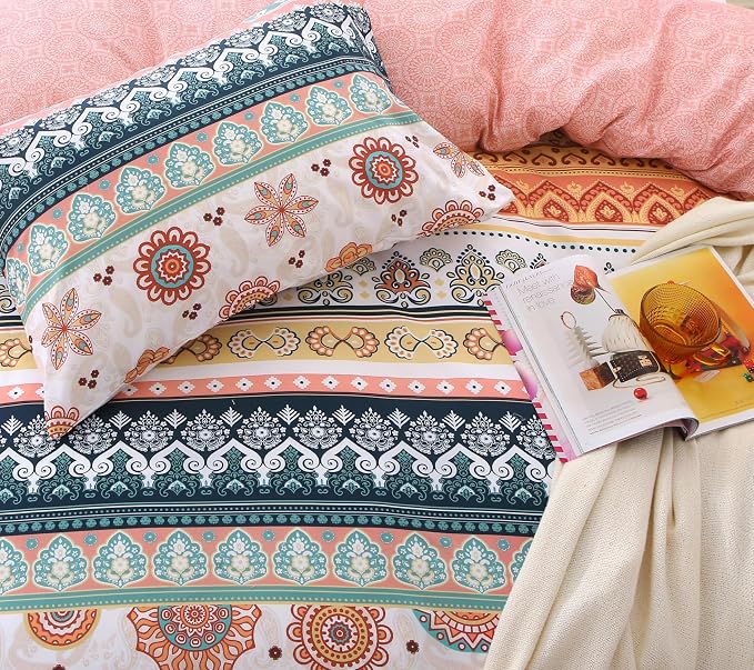 MUXHOMO Duvet Cover Full Size Floral Duvet Cover Set - Image 2
