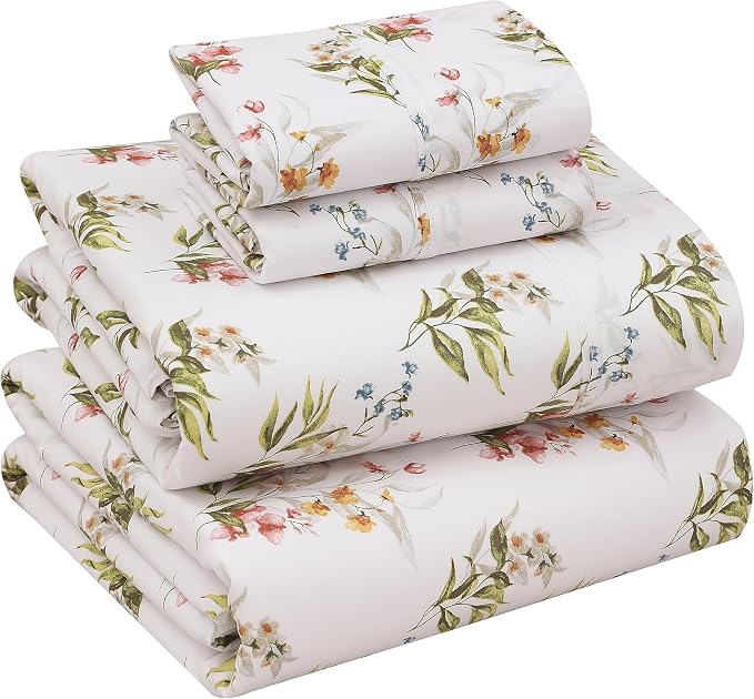 RUVANTI 100% Cotton Sheets – California King Percale Bedding, Cooling & by Ruvanti