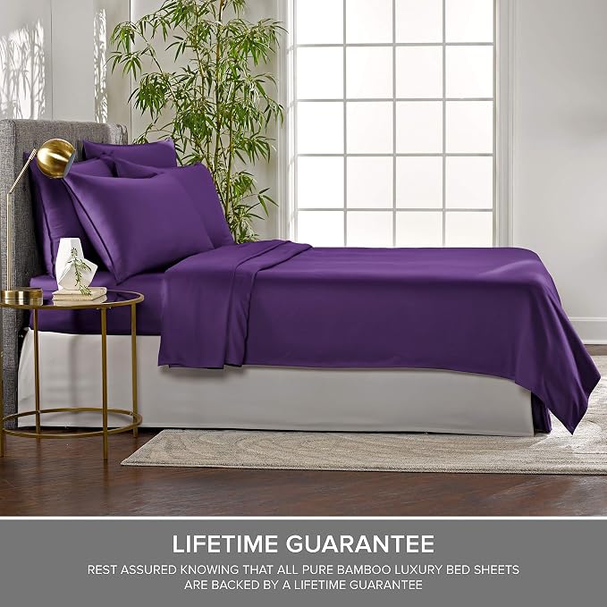 Queen Pillowcases by Pure Bamboo, Genuine 100% Organic Viscose Derived from - Image 6