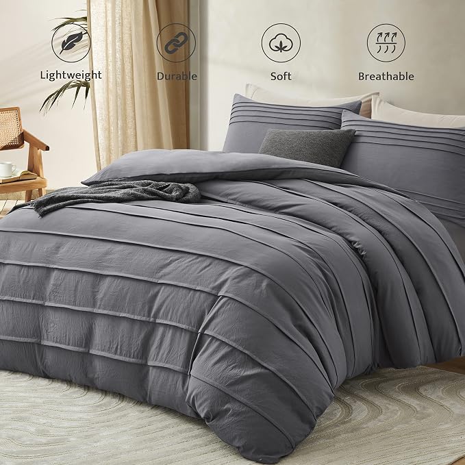 Oli Anderson Grey Duvet Cover King Size - Image 2