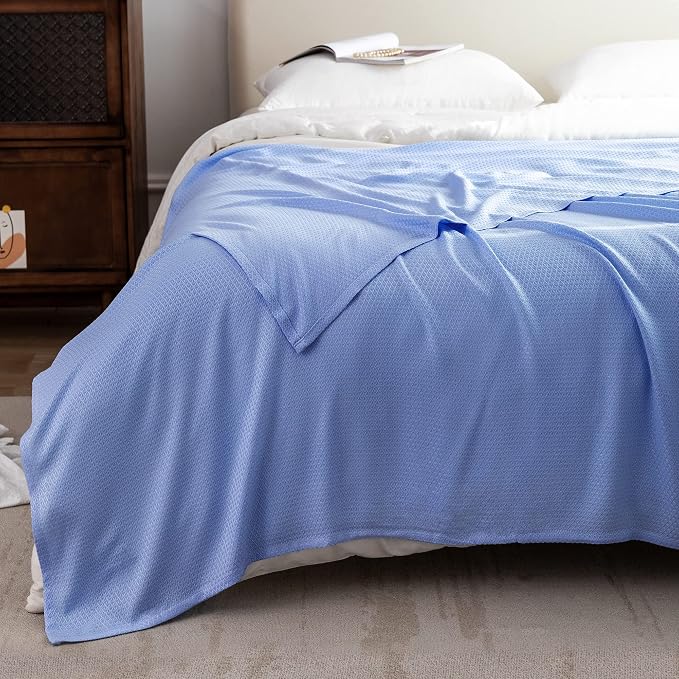 AmyHomie Cooling Blanket Queen Size, 100% Rayon Derived from Bamboo, Cool - Image 5