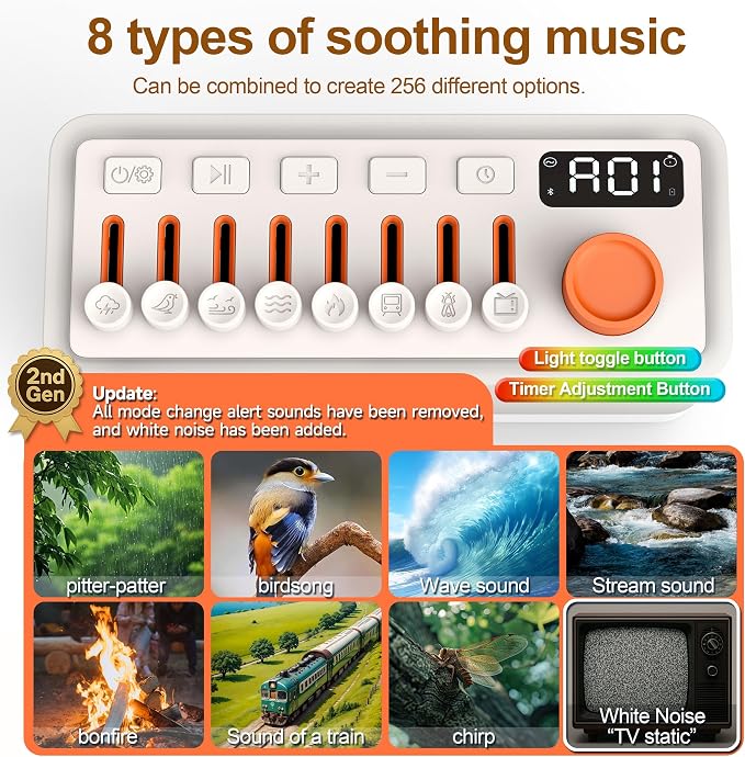 TMEHM 3-in-1 Sleep Sound Machine - Image 3