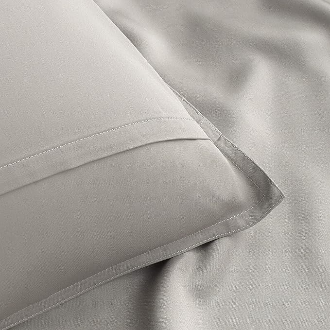 Pure Bamboo Twin Sheets, Genuine 100% Organic Viscose Derived from Bamboo Bed - Image 6