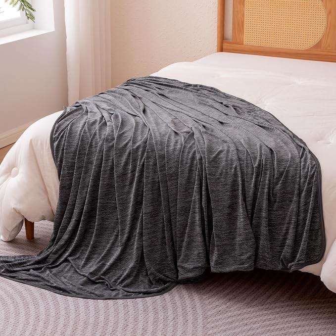 Amazon Basics Cooling Blanket for Hot Sleepers, Reversible Lightweight Thin - Image 2