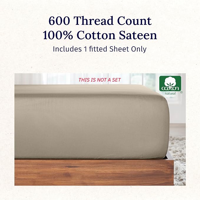 California Design Den Luxuriously Soft Twin Fitted Sheet Only - Image 4