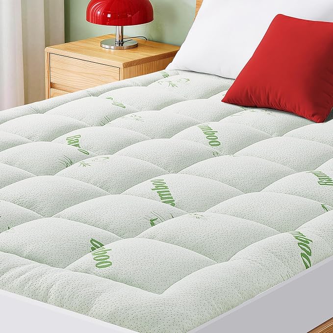 Mattress Pad California King Size, Cooling Pillow Top Mattress Topper, Ultra by GRUSIGN