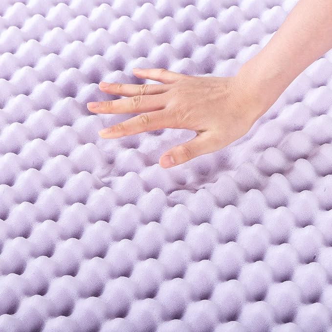 Best Price Mattress 4 Inch Egg Crate Memory Foam Mattress Topper - Image 4