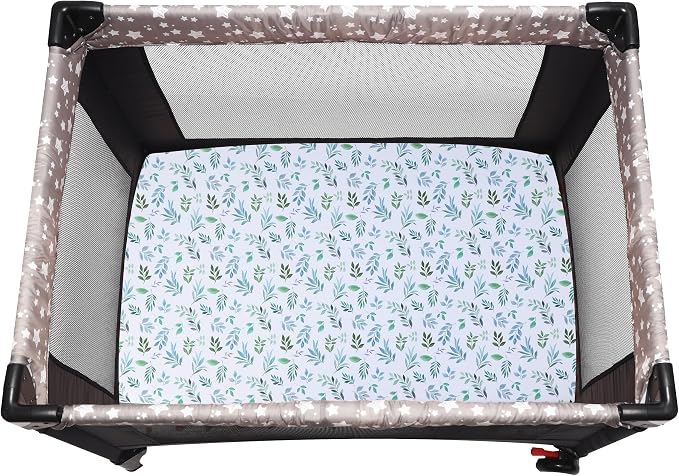 Pack and Play Sheets Fitted, 2 Pack Pack n Play Sheets - Image 6