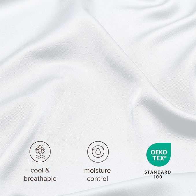 Bare Home 100% Rayon Made from Bamboo Luxury Queen Size Set of 2 Cooling - Image 4