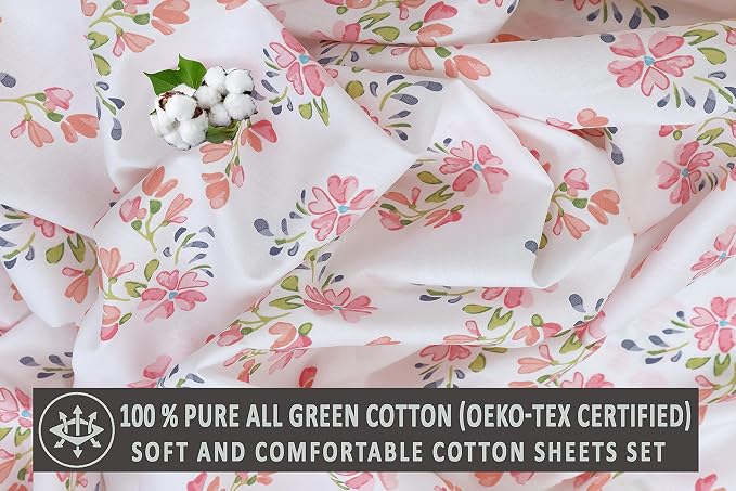 RUVANTI 100% Cotton Sheets – King Size Percale Bedding, Cooling & Breathable - Image 6