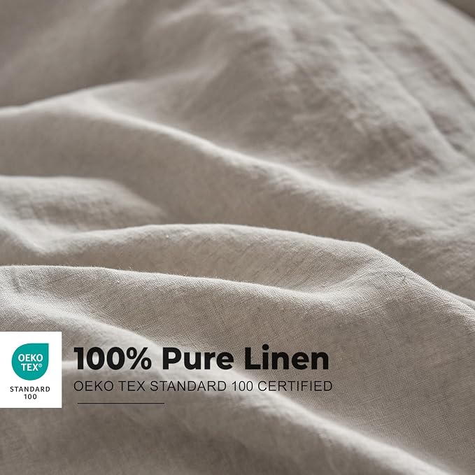 Simple&Opulence 100% Washed Linen Duvet Cover - Image 2