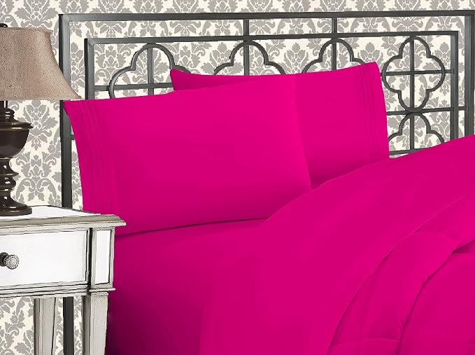 Elegant Comfort Luxurious 1500 Premium Hotel Quality Microfiber Three Line by ELEGANTCOMFORT