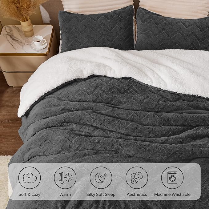 BEDELITE Fluffy Queen Comforter Set - Image 6