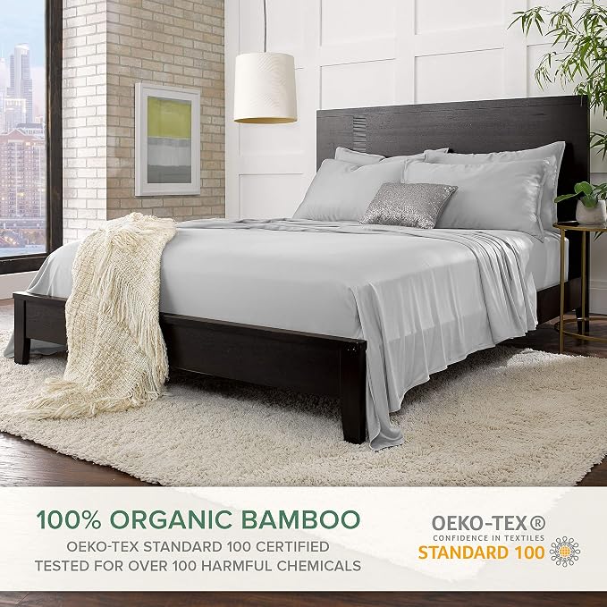 King Pillowcases by Pure Bamboo, Genuine 100% Organic Viscose Derived from - Image 3