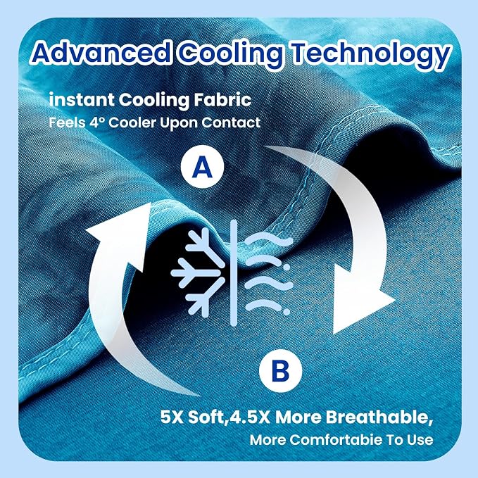 Topcee Cooling Throw Blanket for Hot Sleepers, Arc-Chill Q-Max >0.5 Cool Fiber - Image 5
