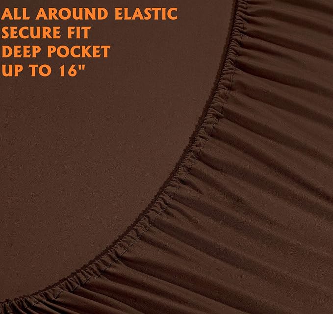 Elegant Comfort Luxury Soft Bed Sheets 1500 Premium Hotel Quality Microfiber - Image 4