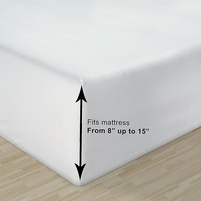 LANE LINEN 100% Organic Cotton Twin Sheets Set, Breathable Cotton Sheets Twin - Image 5