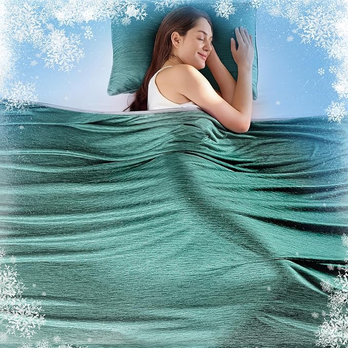 KMUSET Cooling Blanket Full Size（80"x90", Double Sided Summer Cooling Blankets by COZYBLANKETHappyHomeLife