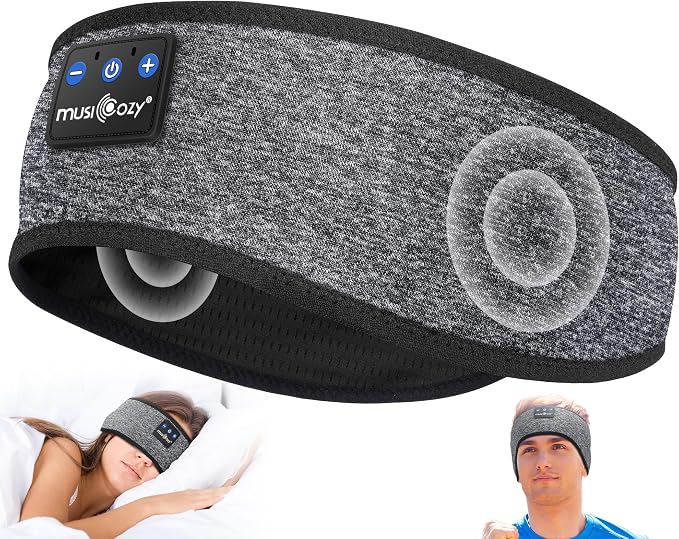 MUSICOZY Sleep Headphones Bluetooth 5.4 Headband, Wireless Earphones Music by MUSICOZY