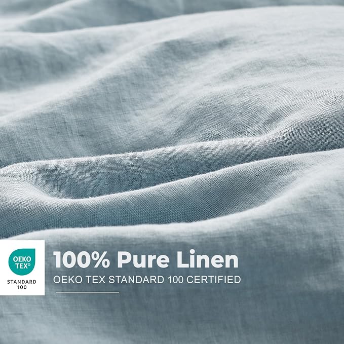 Simple&Opulence 100% Washed Linen Duvet Cover Set - Image 2