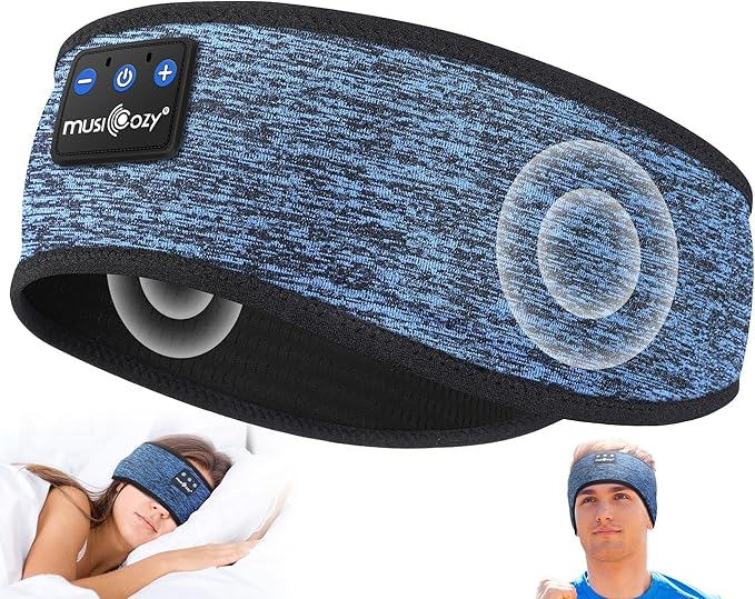 MUSICOZY Sleep Headphones Bluetooth 5.4 Headband, Wireless Earphones Music by MUSICOZY