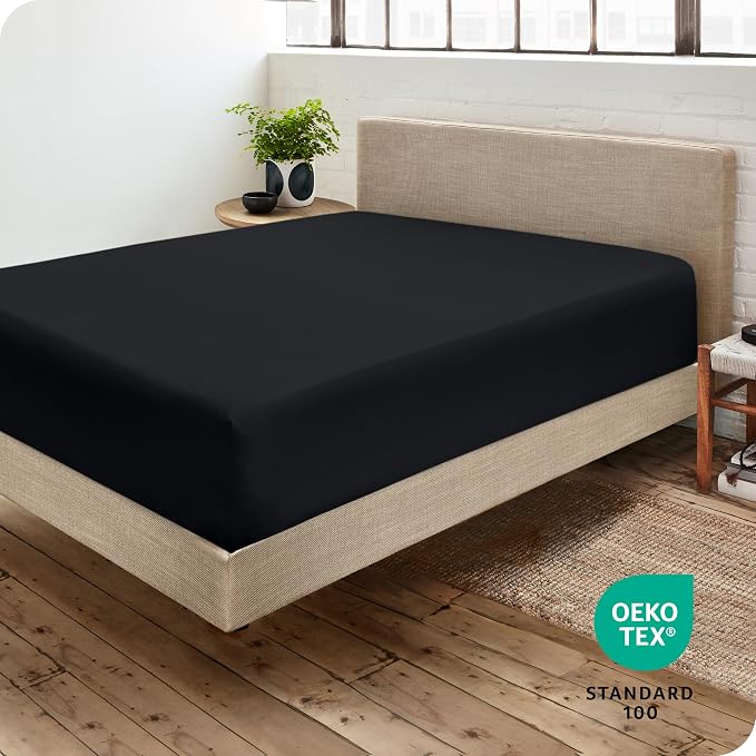 Bare Home Fitted Bottom Sheet King Size - Image 4