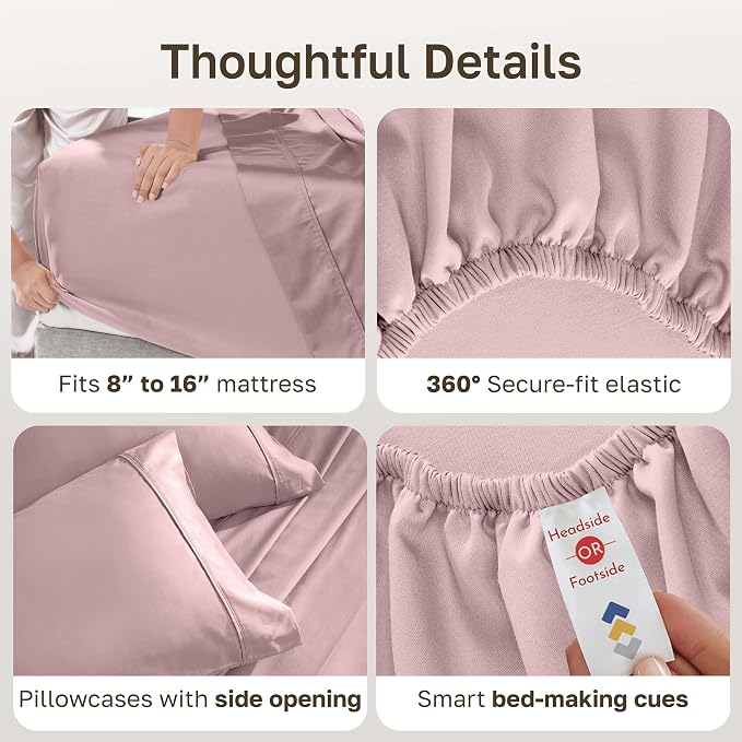 California Design Den Soft 100% Cotton Sheets Full Size Set, 400 Thread Count - Image 5